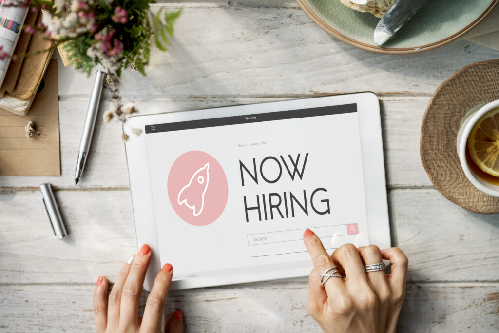 Now Hiring New Business Launch Plan Concept